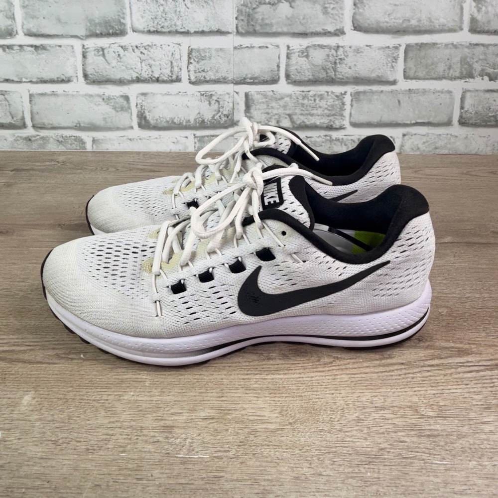 Nike Air Zoom Vomero 13 Running Shoes White Black Mens 10.5